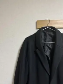 【美品】　ロングコート　黒　フリーサイズ