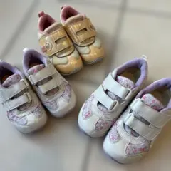 アシックス　スクスク　アイダホ　スニーカー　19 17センチ　まとめ売り　おそろ