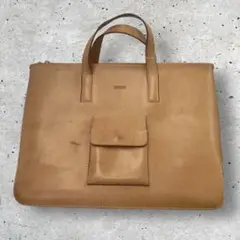 値下げしました【中古品】BREE レザー ビジネスバッグ ベージュ