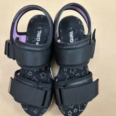ANAP GIRL ブラックサンダル 23.0cmのサムネイル