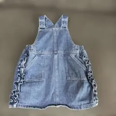 P. PREMIERデニムワンピースフリル付き80