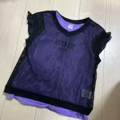 ANNA SUI mini メッシュレイヤードTシャツ 150のサムネイル