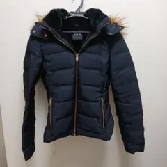 【送料込】ZARA ファー付き ダウンジャケット