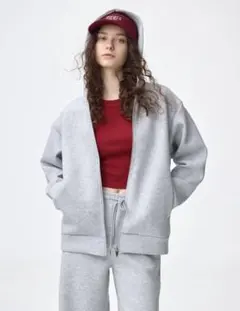 新品未使用 GU パフスウェットフルジップパーカ