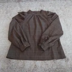 OLIVE des OLIVE ブラウン系チェックシャツ F