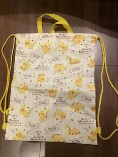 ポケットモンスター ピカチュウ ナップサック巾着バック