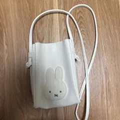 ミッフィー デザイン ホワイトショルダーバッグ
