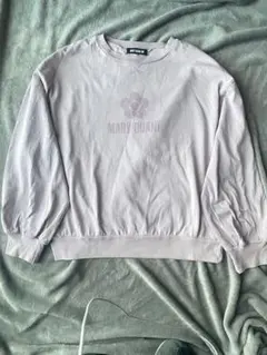 MARY QUANT くすみピンク オーバーサイズ長袖Tシャツ