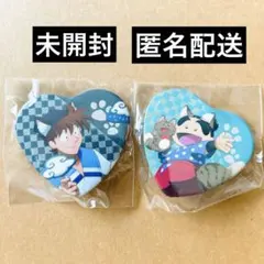 匿名 ナンジャタウン ハート缶バッジ 土井半助 福富しんべヱ 劇場版忍たま乱太郎