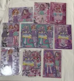 【未使用】名探偵プリキュア クリアカード✖️10枚　ステッカー✖︎6枚　まとめ売り