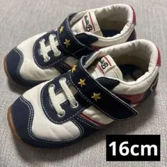 Mikihose Double B スニーカー 星柄 マジックテープ 16cmのサムネイル