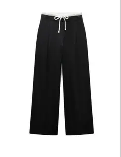 正規品 Bibiy ネイビー JULIET DOUBLE WAIST PANTS - メルカリ