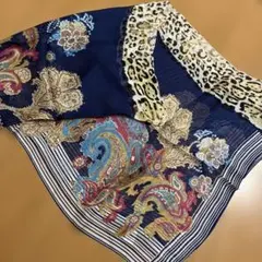 シルク100% ペイズリー スカーフ 最終お値下げです！