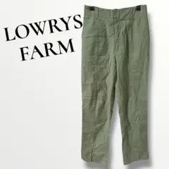 LOWRY FARM ローリーズファーム　カーキ　スラックス　M