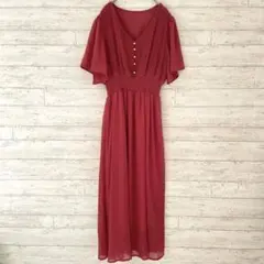 ナチュラルクチュール ピンタック プリーツ ワンピース 【F】 タグ付 フリル袖