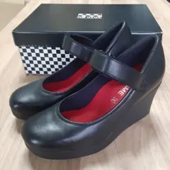 NO NAME ノーネーム ウェッジソール ストラップ パンプス レザー