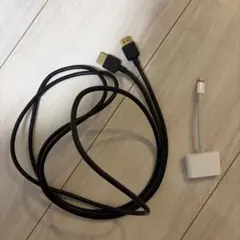 HDMIケーブルとLightningアダプタセット
