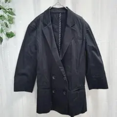 美品♡ 【ユニクロ】 7分袖 テーラードジャケット (M) 黒のサムネイル