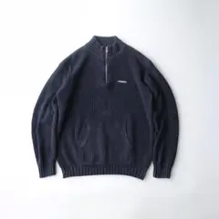 Vans 90's Half-Zip Cotton Knit Navy Mのサムネイル