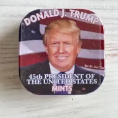アメリカ国旗デザイントランプ缶
