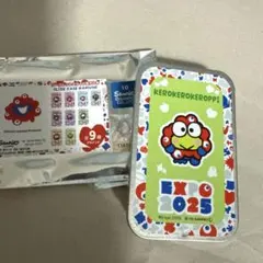 万博　シークレットスライド缶　サンリオけろっぴ　ミャクミャク