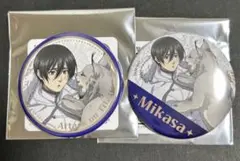 進撃の巨人 ミカサ ウインターアニマル 缶バッジ 2種セット - メルカリ
