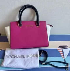 MICHAEL KORS ショルダーバッグ ピンク/ホワイト