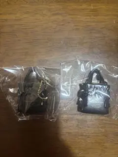 【即購入可】メゾンドフルール ミニチュアバッグチャーム　ブラック2個セット
