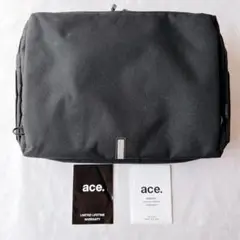 美品✨ace ハンスリーSD 62882 ショルダーバッグ ボディバッグ　黒