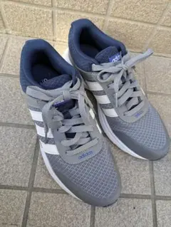 adidas neo グレー/ネイビー スニーカー