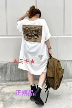 RODEO CROWNS コーデュロイパッチTシャツ ワンピースのサムネイル