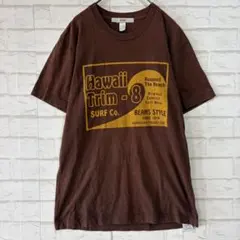 ビームス Tシャツ（M）ハワイアン サーフ プリント バックロゴ USA 90sのサムネイル