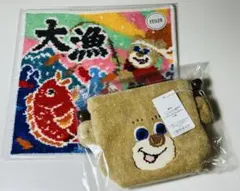 ラブラリーバイ　フェイラー　ドアップテディ　耳付き巾着　タイリョウニコマル