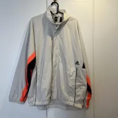 adidas ナイロンジャケット　Oサイズ