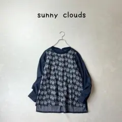 sunny clouds 羊　刺繍　デニム　ブラウスのサムネイル