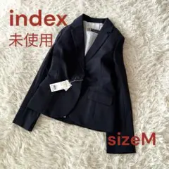 ♦︎未使用　インデック　テーラードジャケット　ジャージー素材　M ネイビー