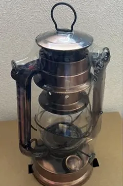 ビンテージ オイルランタン 1970年代 香港製 高さ36cm ブロンズ製