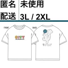 匿名 3L 未使用 CITY 白 Tシャツ 2XL あらゐけいいち 洋食 マカベ
