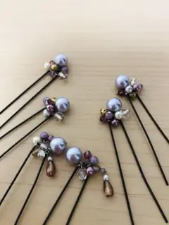 パールビーズUピンヘアアクセサリー　まとめ売り