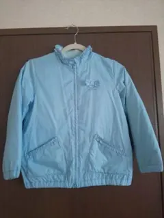 水色リボン付きナイロンジャケット ニットプランナー140