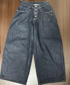 Regen Glanz セルビッジボタンフライストレートデニムパンツ Lサイズ