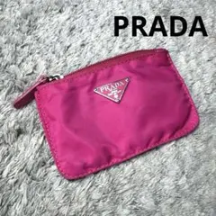 PRADA プラダ ミニポーチ コインケース 小物入れ 三角プレート ナイロン