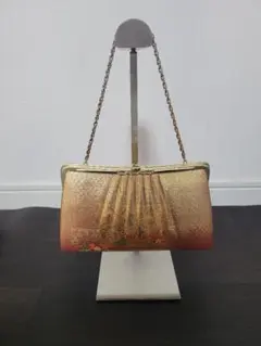 和装バッグ 和装小物 フォーマル バッグ ゴールド 花柄 ハンドバッグ 和装