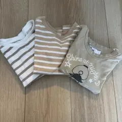 ベージュ系 Tシャツ 3枚セット
