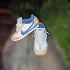 NIKE スニーカー メンズ ブルー ベージュ　美品