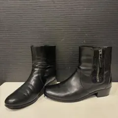 ⚫︎お値下げ⭐︎Odette e Odile⭐︎23 ショートブーツ ジップレザー　黒