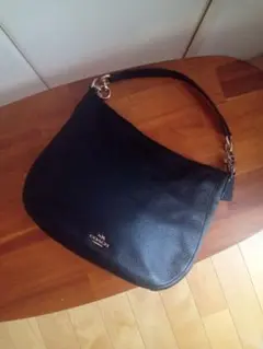 COACH コーチ レザー ショルダーバッグ ホーボー 2way ブラック