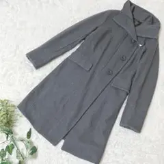 【アンナリタエンネ】☆超美品☆ ロングコート チェスターコート グレー S