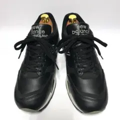 美品New Balance M1500BK 27㎝/US9D 黒レザー英国製 1500シリーズ NEW BALANCE M1500BK BLACK/GREY MADE IN UK