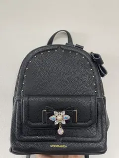 SAMANTHAVEGA ビジュー付きブラックリュック